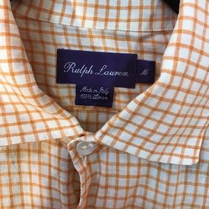 Ralph Lauren Purple Label Men’s Linen Button Up